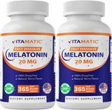 Vitamatic Melatonin 20 mg fast dissolve tablets front view