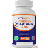 Vitamatic Melatonin 5 mg fast dissolve tablets front view
