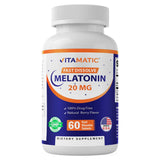 Vitamatic Melatonin Fast Dissolve Tablets 20mg front view