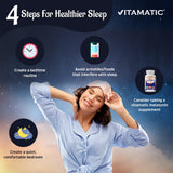 Vitamatic Melatonin Fast Dissolve Tablets 60mg on a table