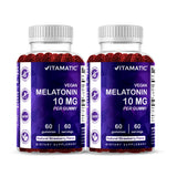 Vitamatic Melatonin Gummies 10mg strawberry flavour front view