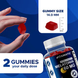 Vitamatic Melatonin Gummies close-up of gummies