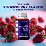 Vitamatic Melatonin Gummies ingredients list on packaging