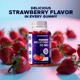 Vitamatic Melatonin Gummies ingredients list on the packaging
