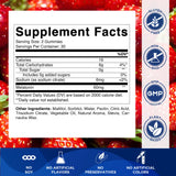 Vitamatic Melatonin Gummies side view showing ingredients