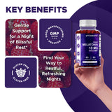 Vitamatic Melatonin Gummies with a measuring spoon