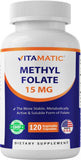 Vitamatic Methyl Folate B9 Supplement 80g front view