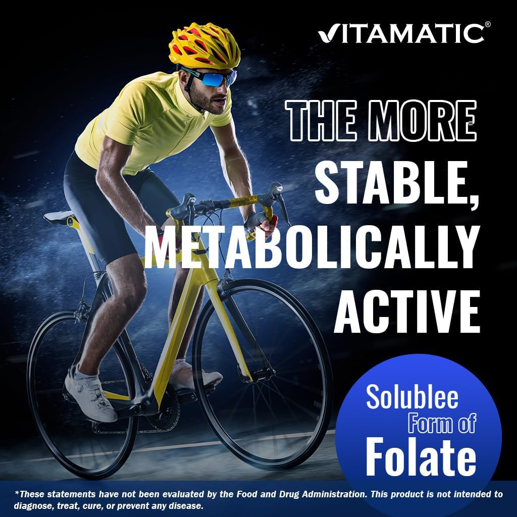 Vitamatic Methyl Folate B9 Supplement 80g packaging