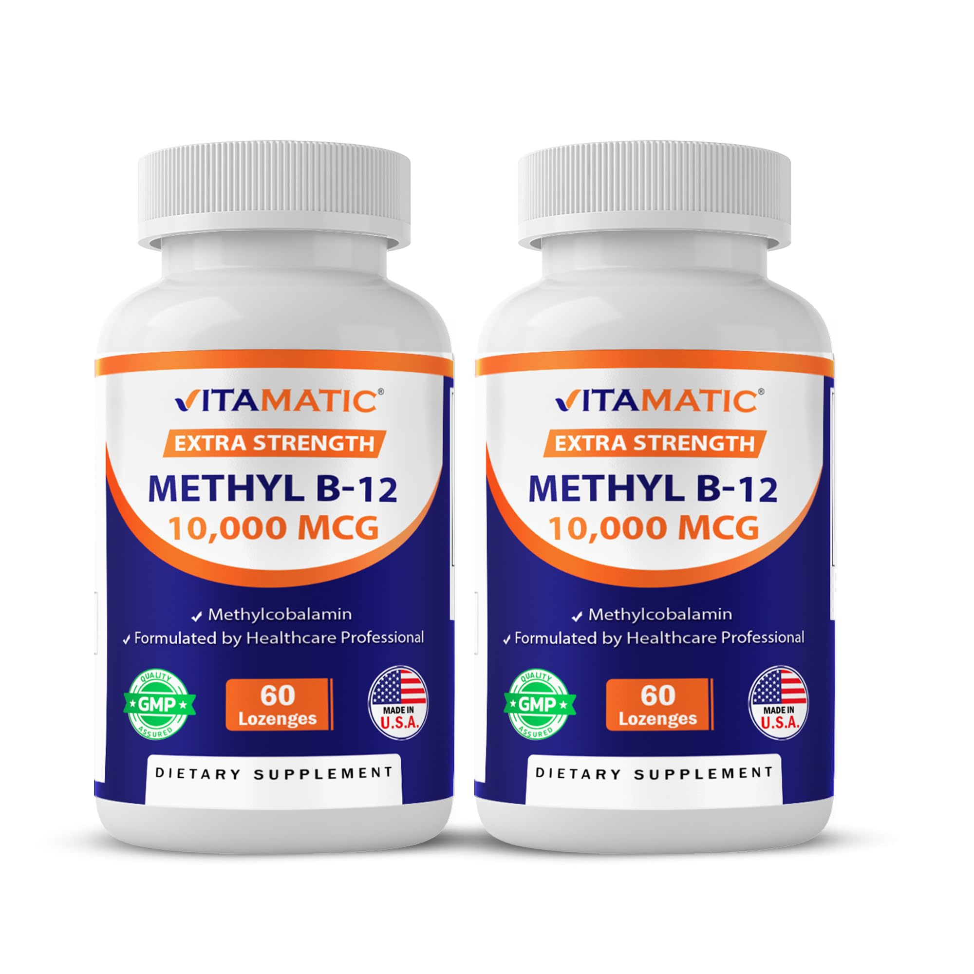 Vitamatic Methyl Vitamin B12 Lozenges 10,000 mcg front view