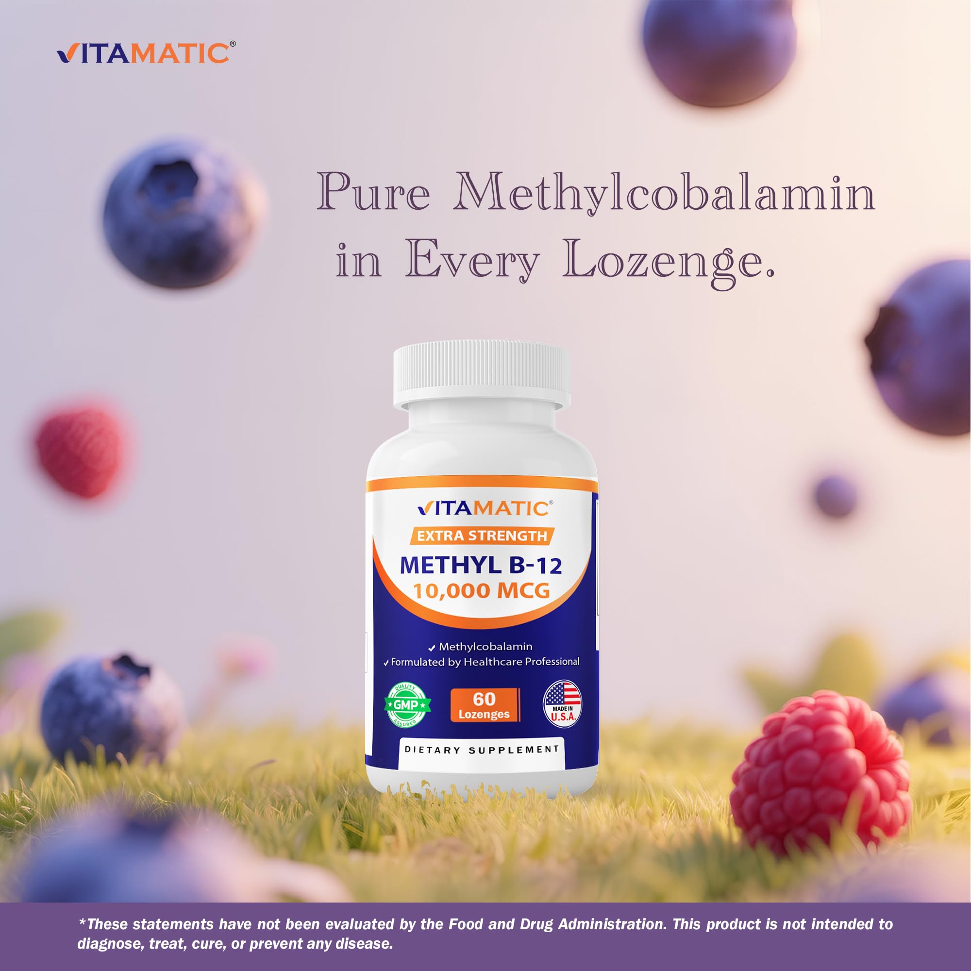 Vitamatic Methyl Vitamin B12 Lozenges ingredients list
