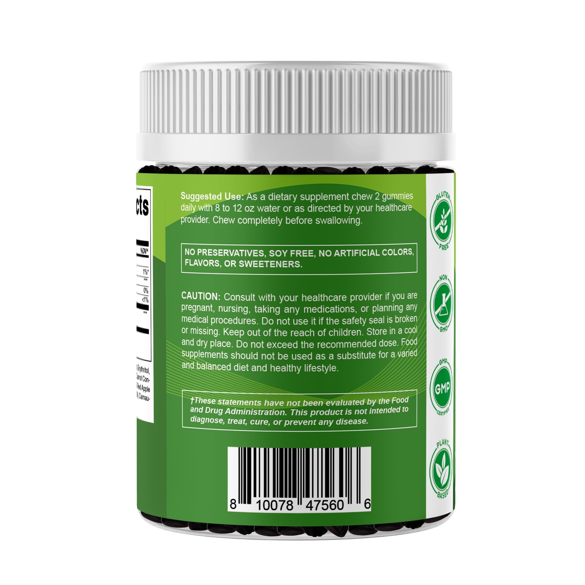 Vitamatic Moringa Gummies in a bowl