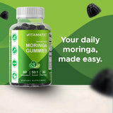 Vitamatic Moringa Superfood Supplement with measuring scoop