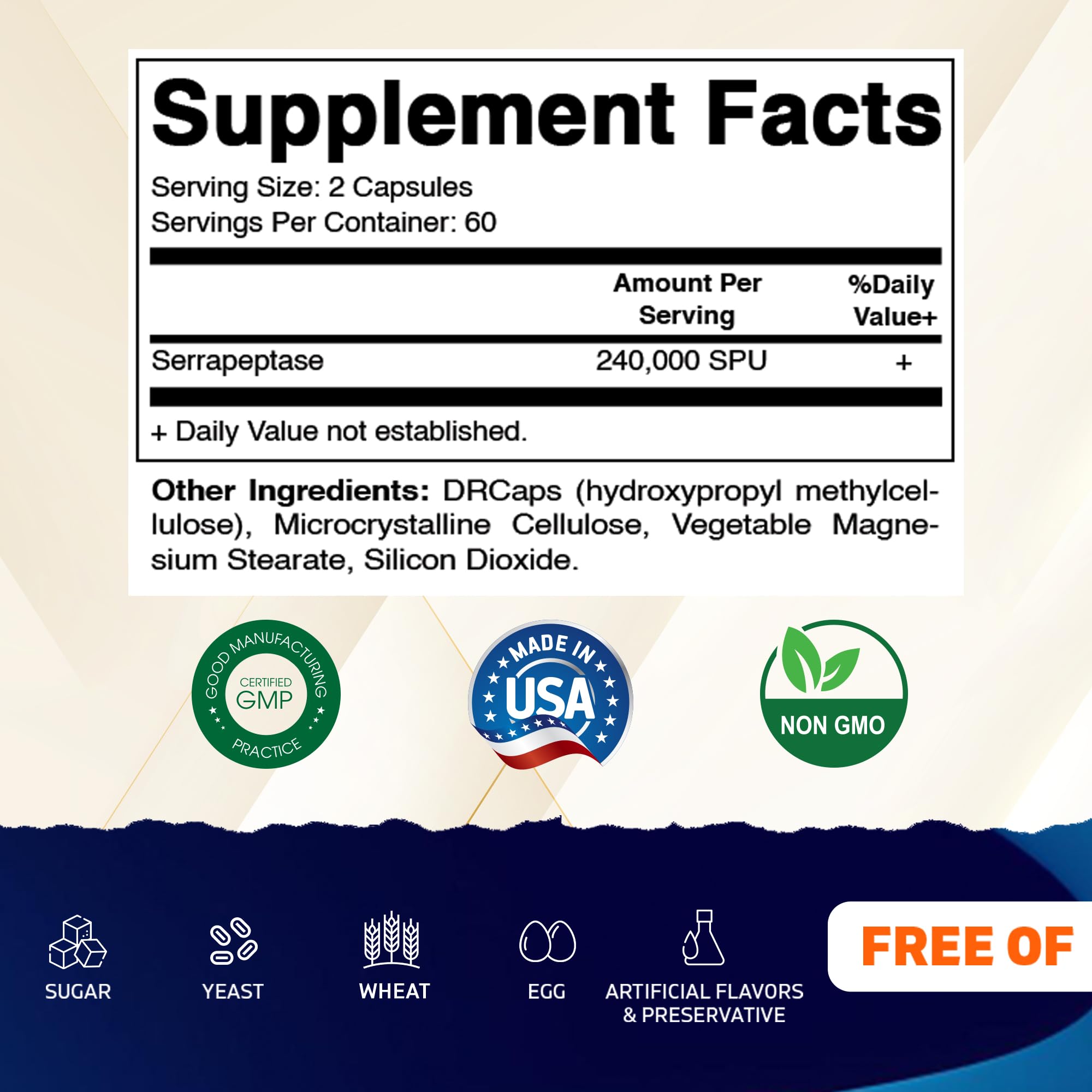 Vitamatic Multi-Enzymes bottle side view
