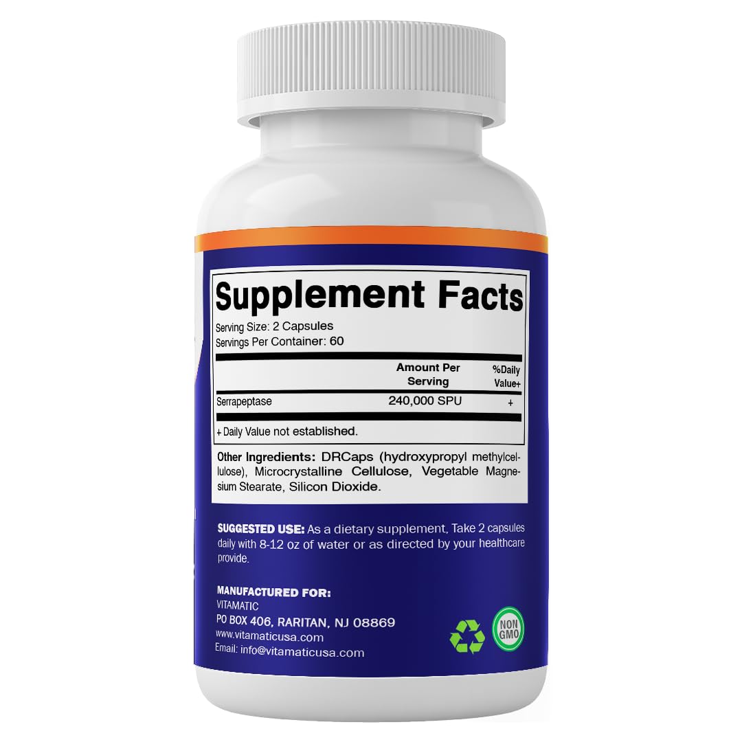 Vitamatic Multi-Enzymes product with a measuring spoon