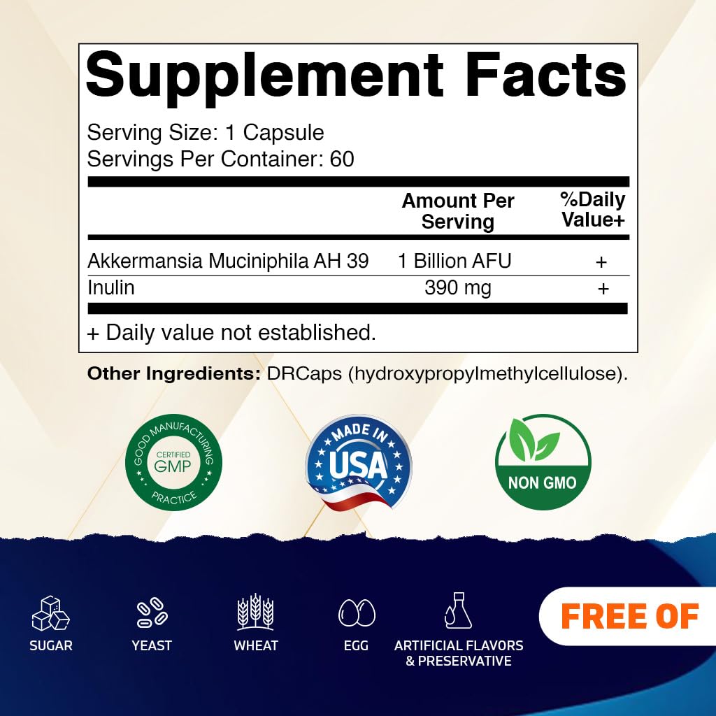 Vitamatic Prebiotic Inulin Powder Capsules 50g side view