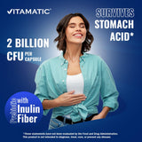 Vitamatic Probiotic Acidophilus Capsules with a measuring spoon