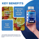 Vitamatic Probiotic Gummies nutritional information on back of packaging
