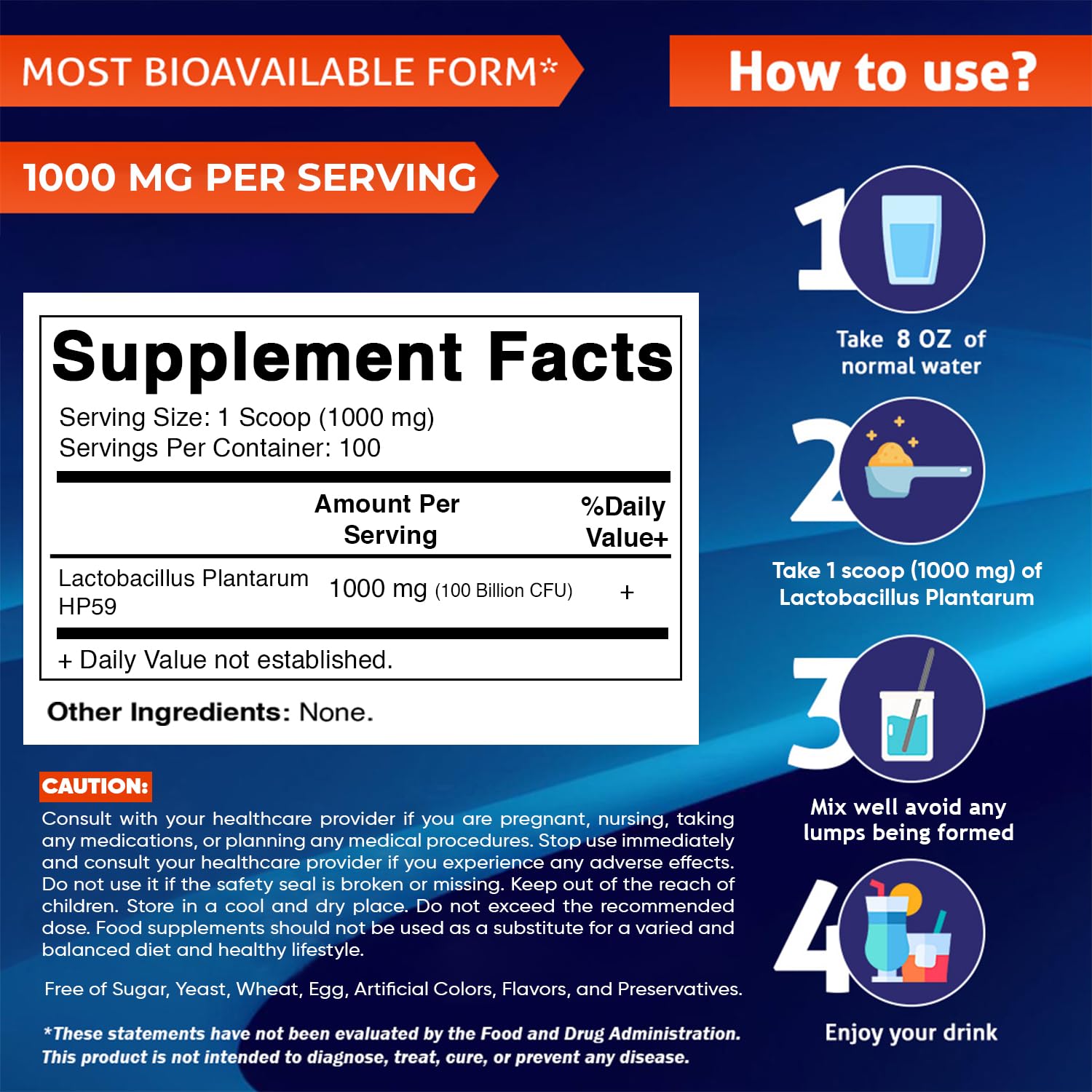 Vitamatic Probiotic Powder 110g packaging