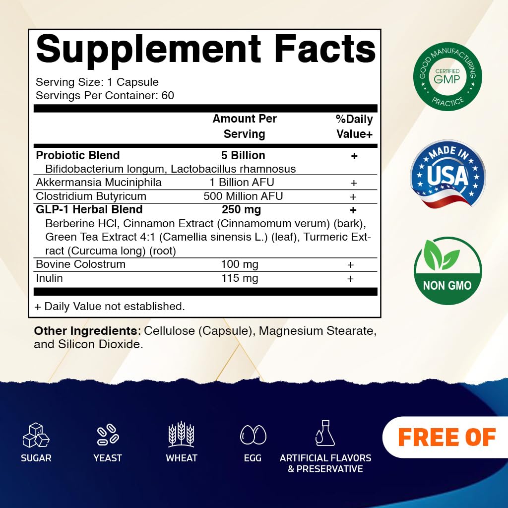 Vitamatic Probiotic Supplement bottle side view