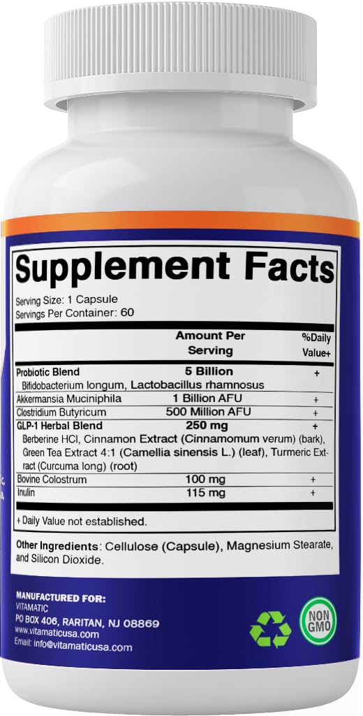 Vitamatic Probiotic Supplement lifestyle scene with healthy foods