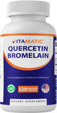 Vitamatic Quercetin with Bromelain 100g capsules front view