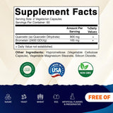 Vitamatic Quercetin with Bromelain 100g capsules side view