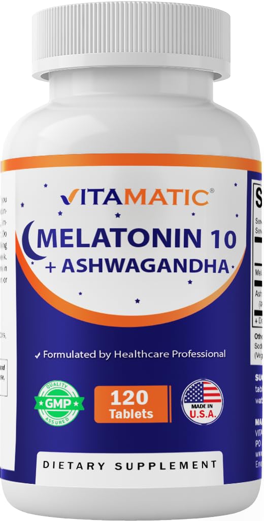 Vitamatic Sleep Supplement Tablets 120 count front view