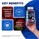 Vitamatic Sugar Free Melatonin Gummies on a wooden table