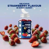 Vitamatic Sugar Free Melatonin Gummies side view of packaging