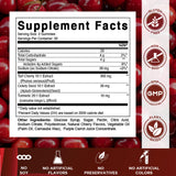 Vitamatic Tart Cherry Gummies showing natural cherry flavour