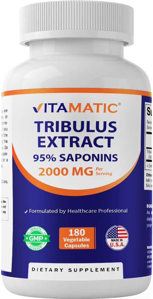 Vitamatic Tribulus Supplement 95% Saponins front view