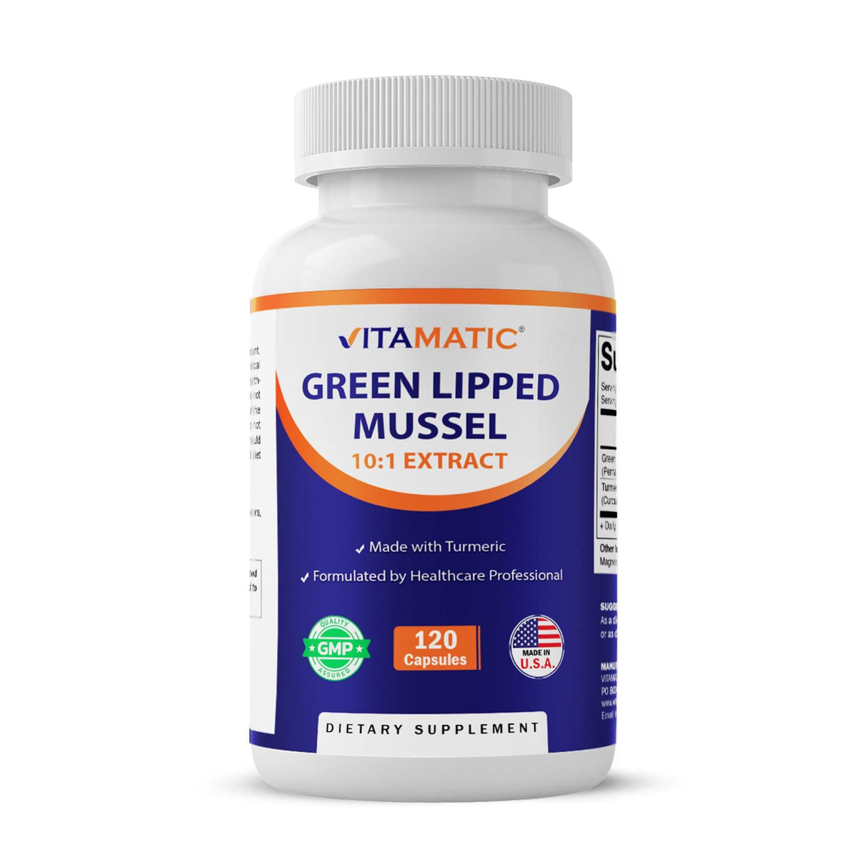 Vitamatic Turmeric Capsules bottle front view
