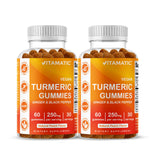 Vitamatic Turmeric Gummies front view with packaging