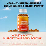 Vitamatic Turmeric Gummies in a bowl to showcase quantity