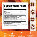 Vitamatic Turmeric Gummies natural peach flavour close-up