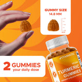 Vitamatic Turmeric Gummies showing gummy texture