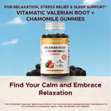 Vitamatic Valerian Gummies with chamomile and valerian root extract