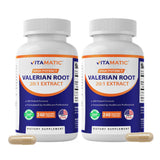 Vitamatic Valerian Root 20X Concentrated Extract capsule front view