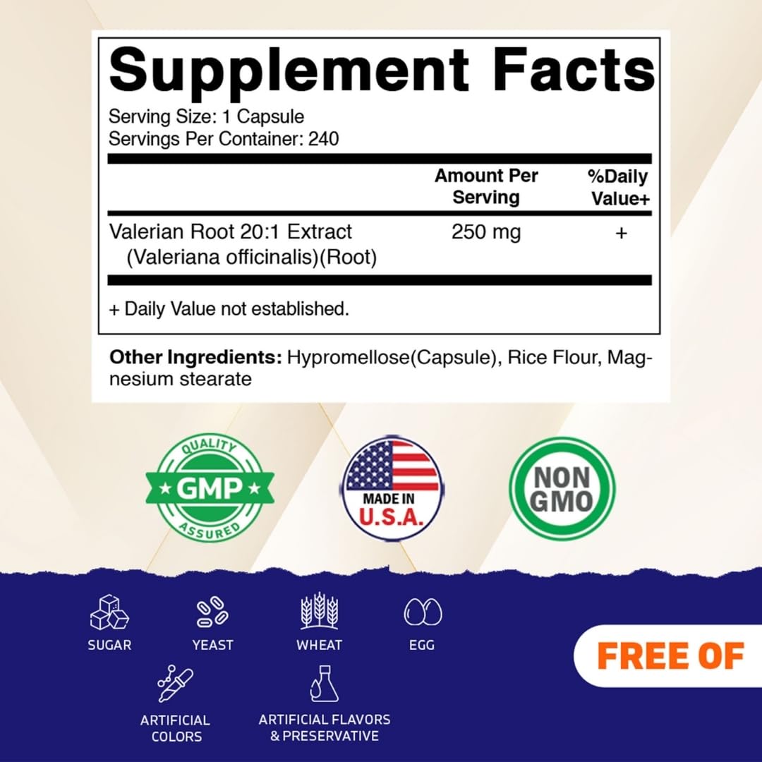 Vitamatic Valerian Root 20X Extract bottle with label