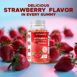 Vitamatic Vitamin A Supplement 331g displayed with fresh strawberries