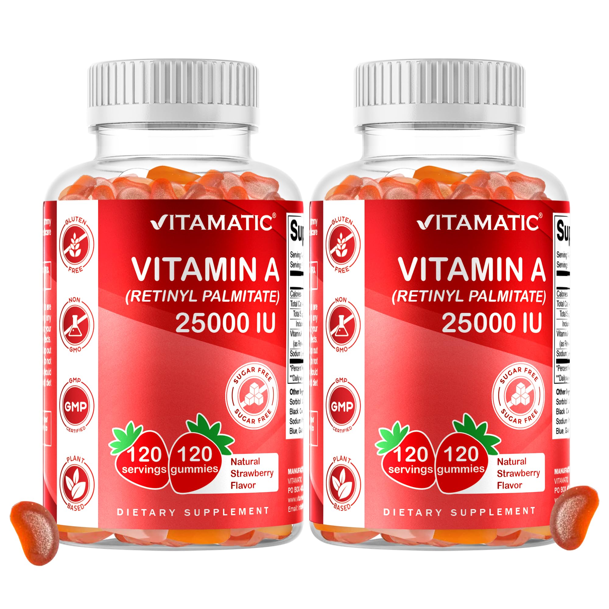 Vitamatic Vitamin A Supplement 331g front view with packaging