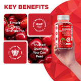 Vitamatic Vitamin B12 Cherry Flavour 481g side view
