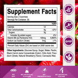 Vitamatic Vitamin B12 Gummies 400g back view showing ingredients