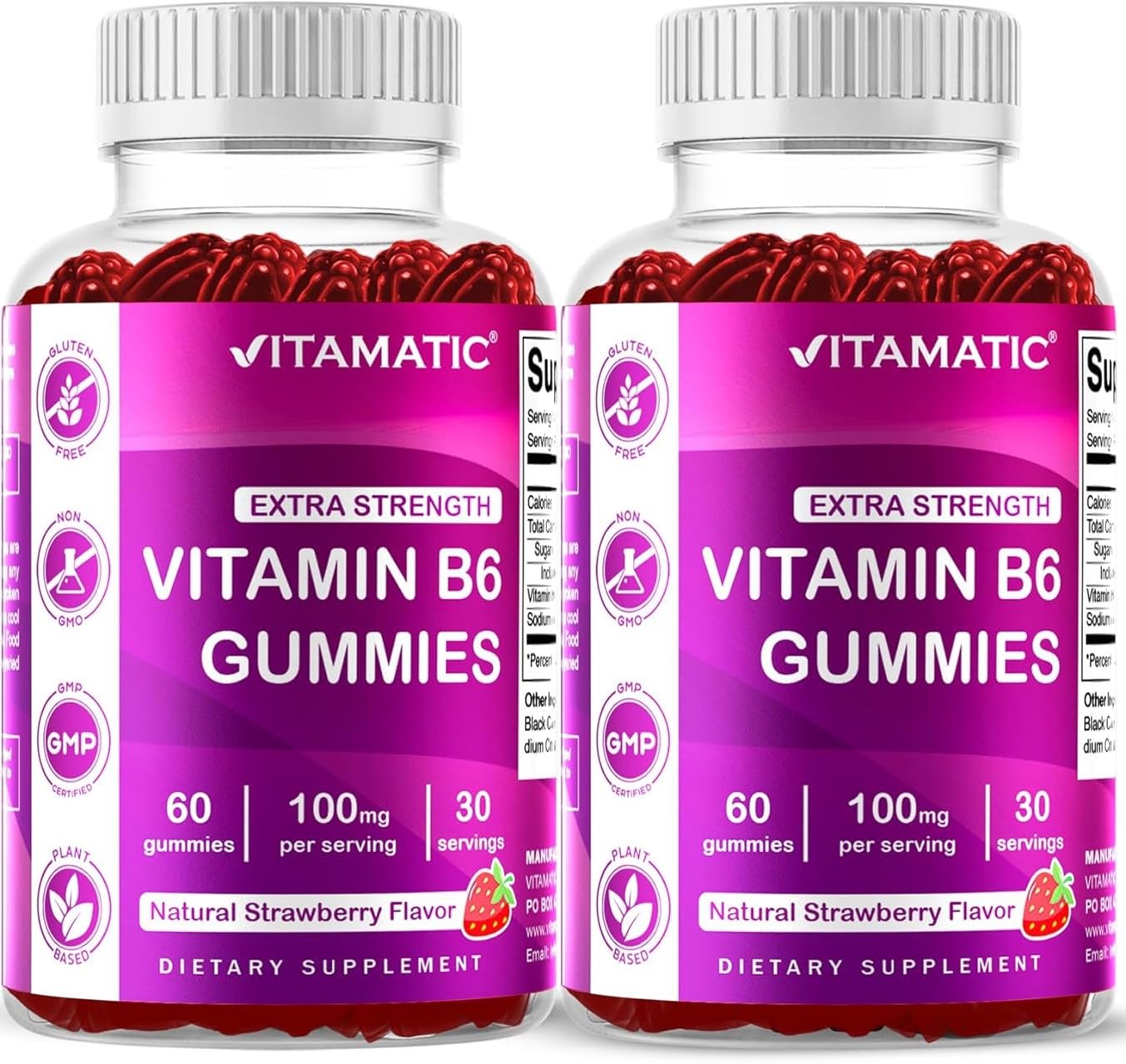 Vitamatic Vitamin B12 Gummies 400g front view with packaging