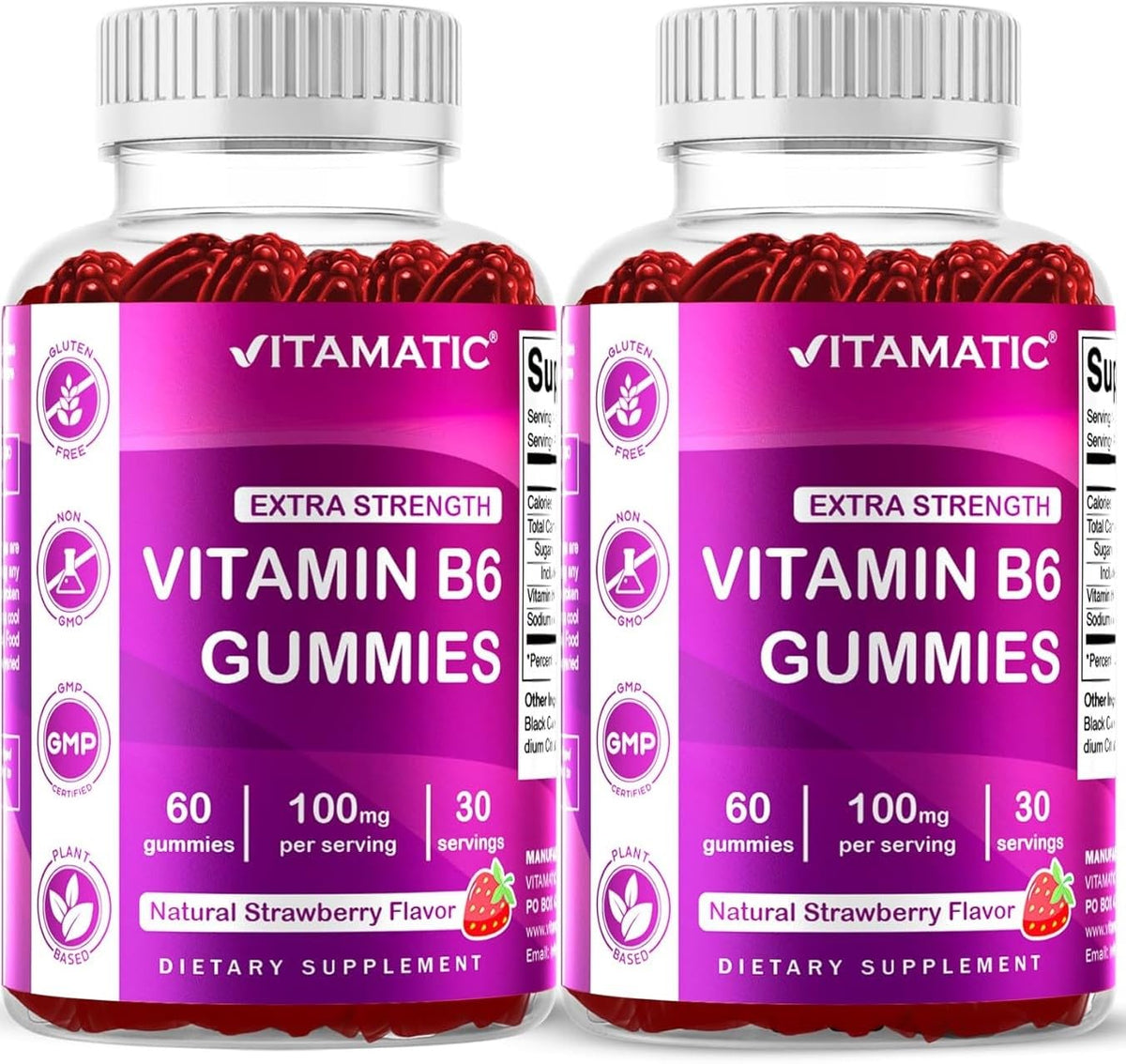 Vitamatic Vitamin B12 Gummies 400g front view with packaging