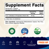 Vitamatic Vitamin B2 Riboflavin-5-Phosphate 50mg capsules side view