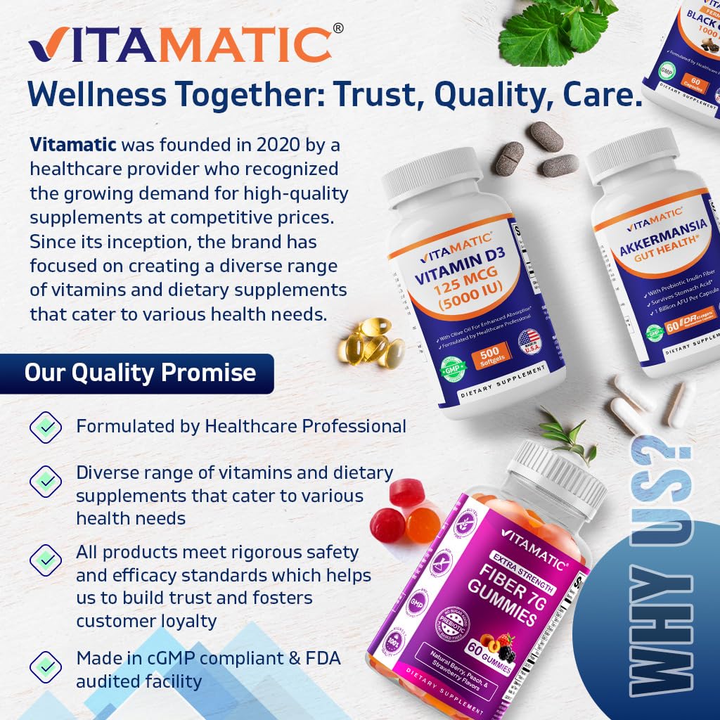 Vitamatic Vitamin D2 2400 IU Vegetarian Tablets bottle top view