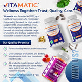 Vitamatic Vitamin D2 2400 IU Vegetarian Tablets bottle top view