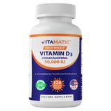 Vitamatic Vitamin D3 1000 IU once weekly capsules front view