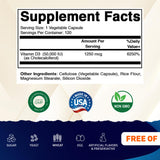 Vitamatic Vitamin D3 1000 IU once weekly capsules side view